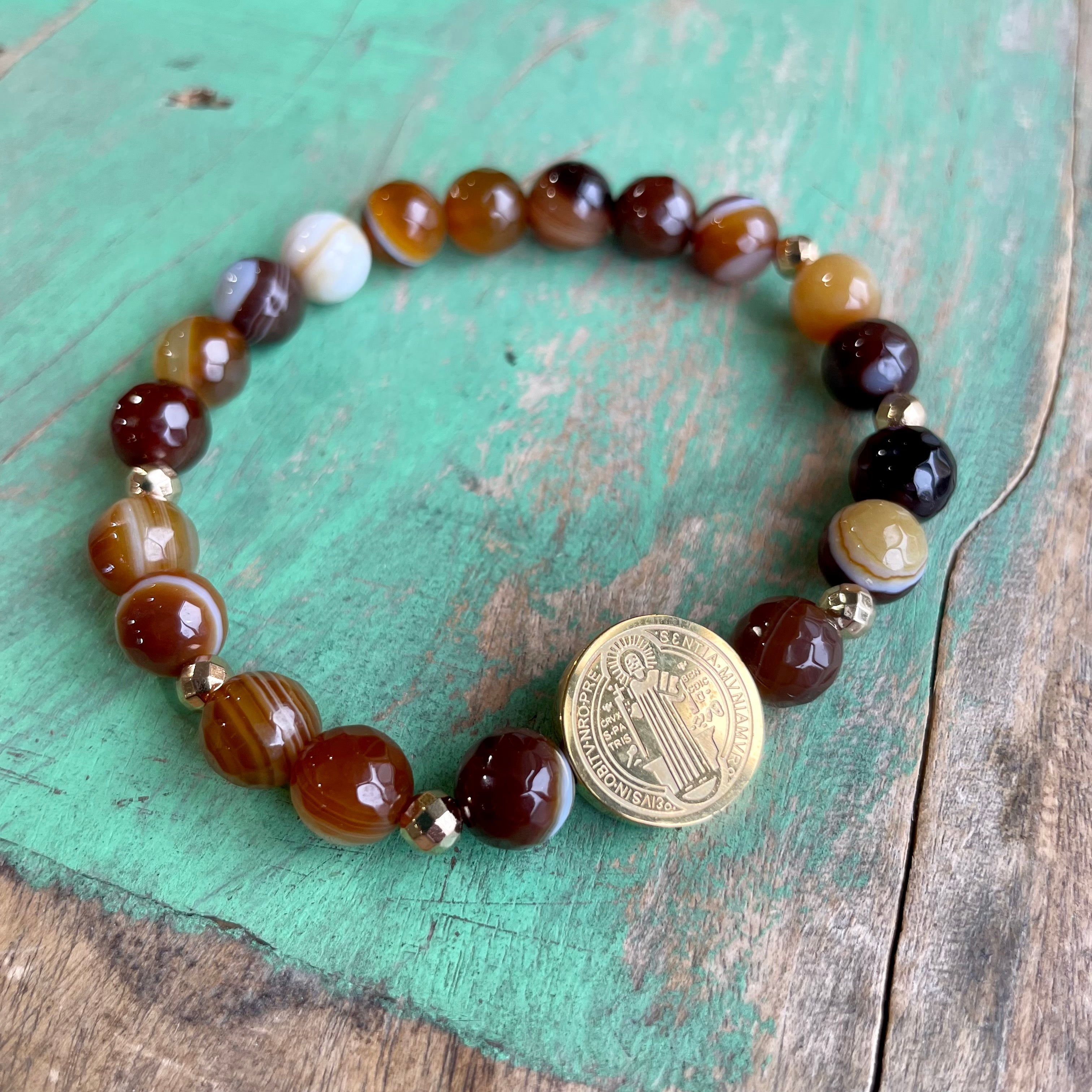 Bright St. Benedict Gold Bracelet