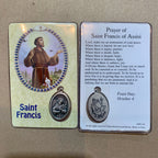 Healing Saints Prayer Cards with Medals