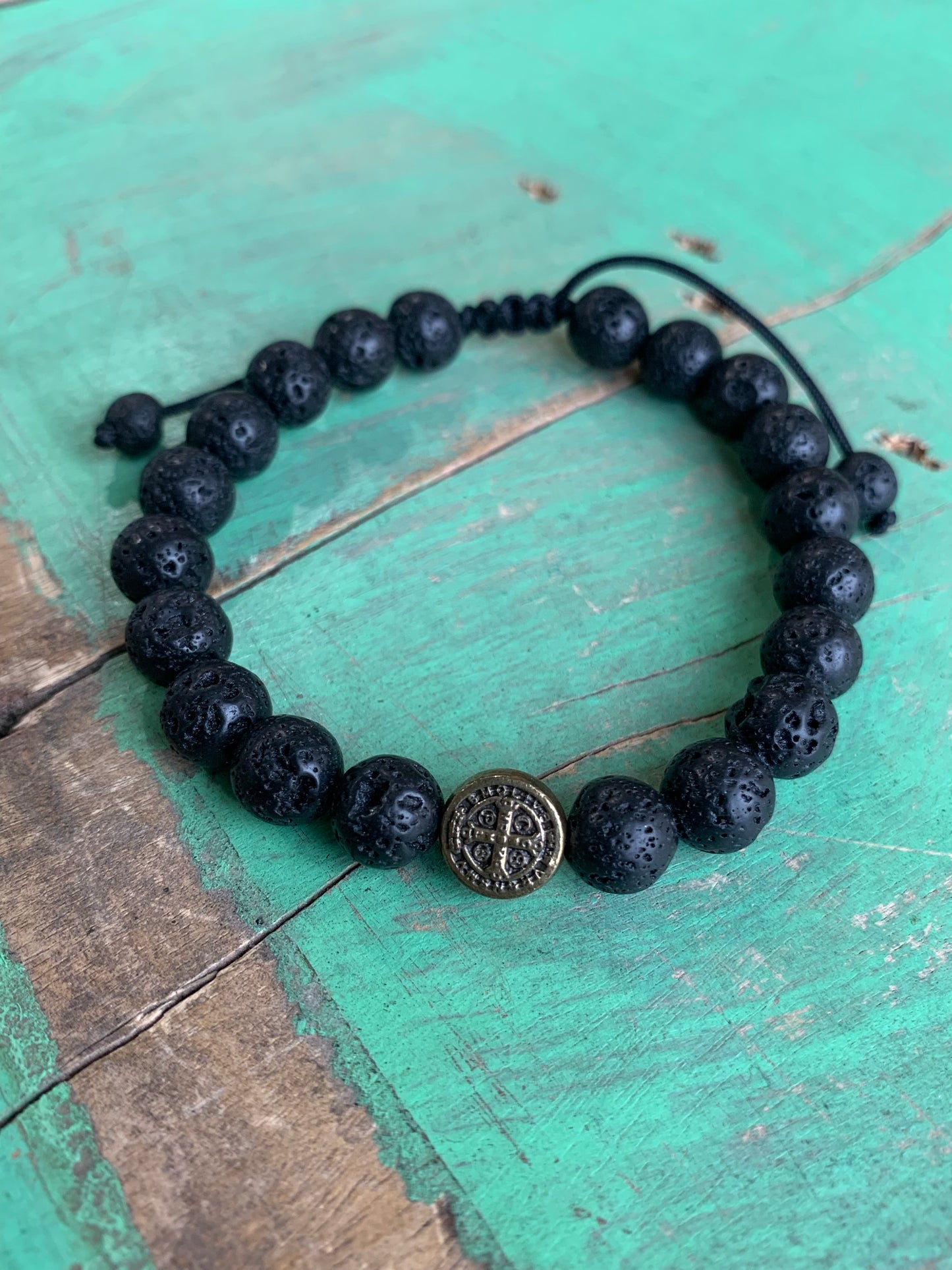 Bronze St Benedict Adjustable Bracelet