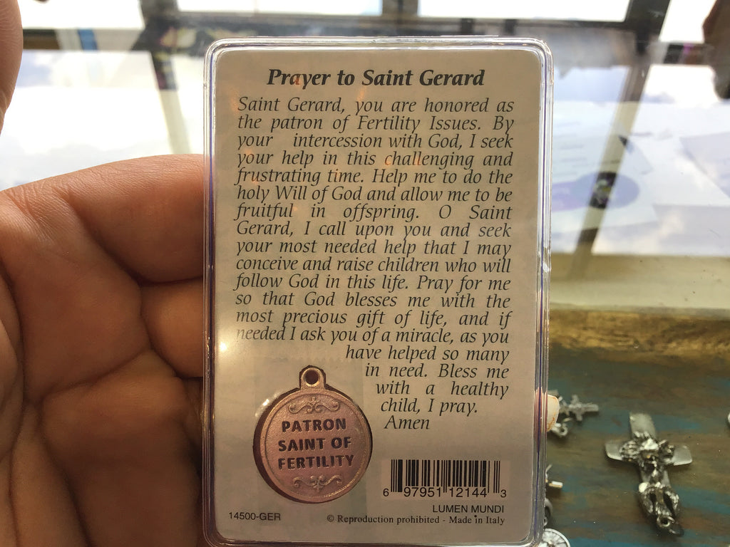 Healing Saints Prayer Cards with Medals