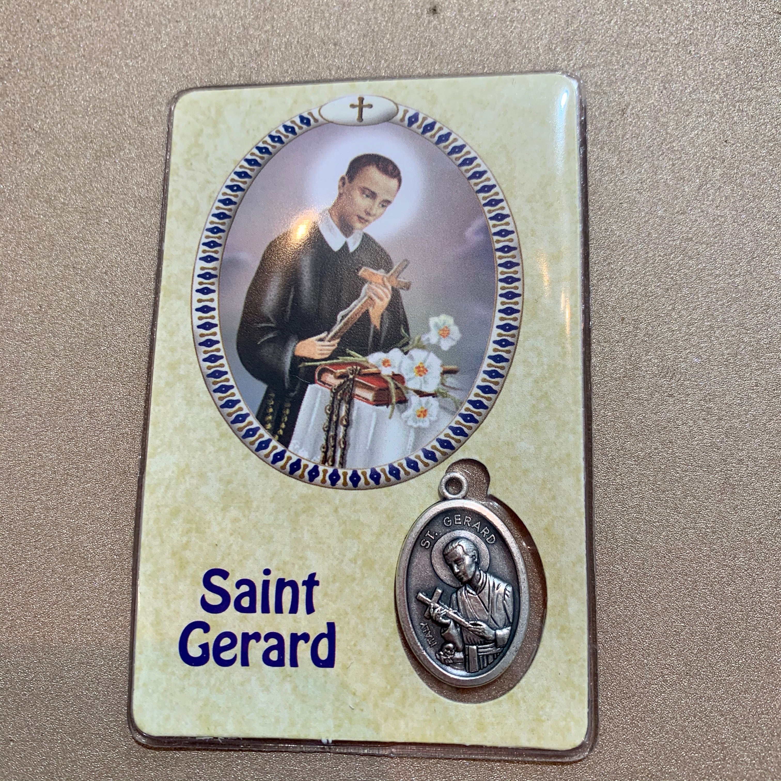 Healing Saints Prayer Cards with Medals