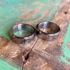 Stainless Steel Bible Verses Spinner Ring