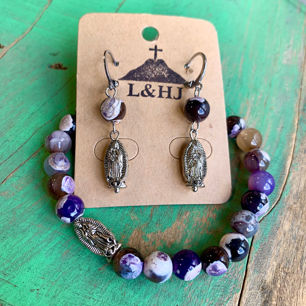 Beautiful Guadalupe Bracelet and Earrings