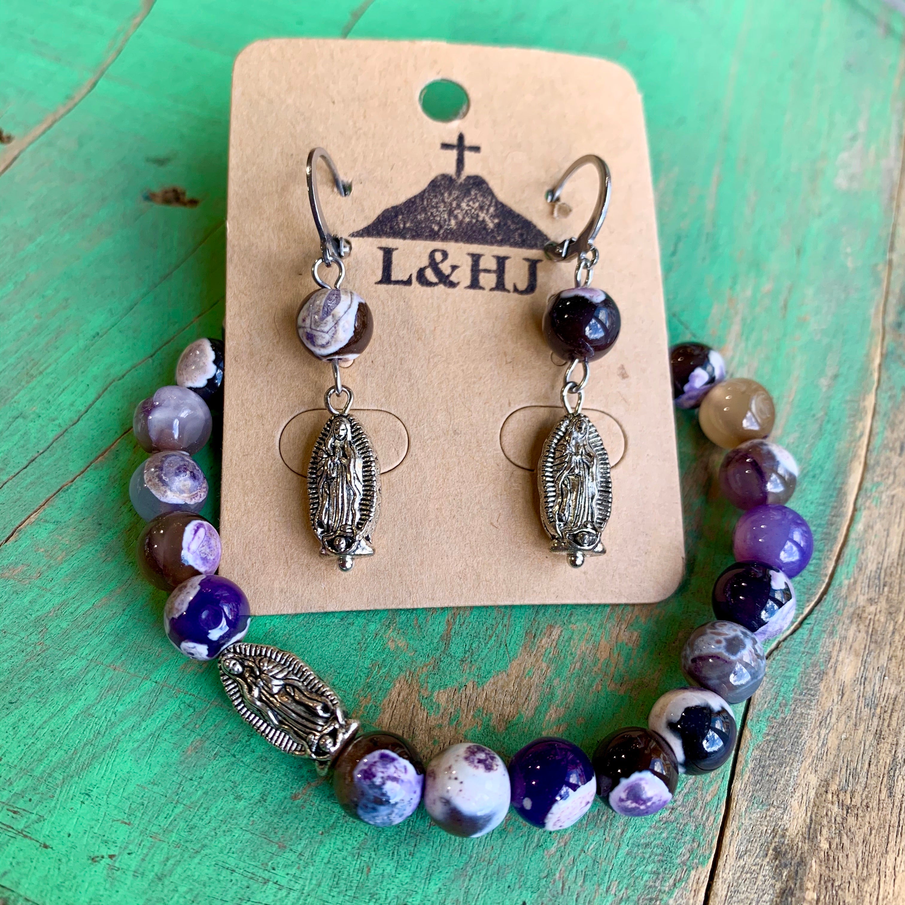 Beautiful Guadalupe Bracelet and Earrings