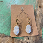 Ceramic Sacred Heart Earrings