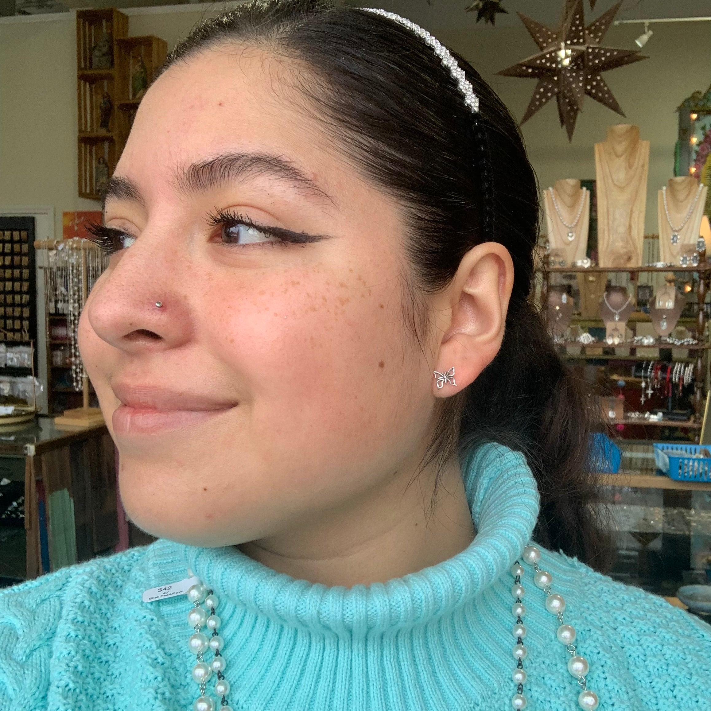 Sterling Silver Butterfly Earrings