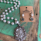 Saint Therese de Lisieux Pearl Necklace