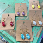 Ceramic Sacred Heart Earrings