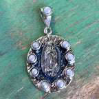 Sterling Silver OLG Pendants with Natural Stones