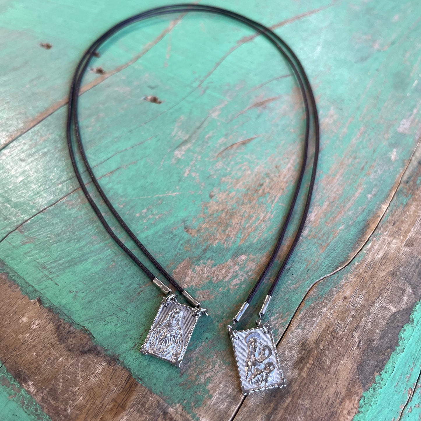 Sterling Silver Cord Scapular