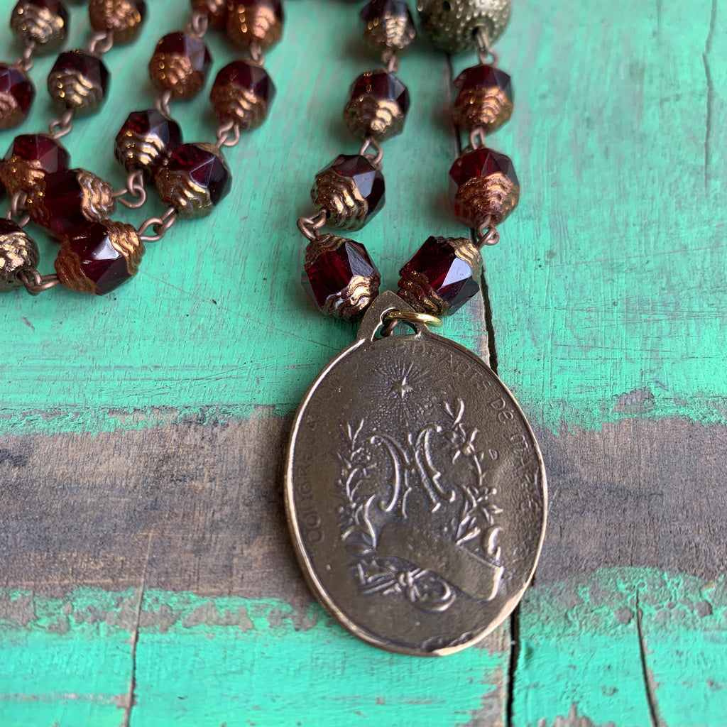 Miraculous Medal Red Set