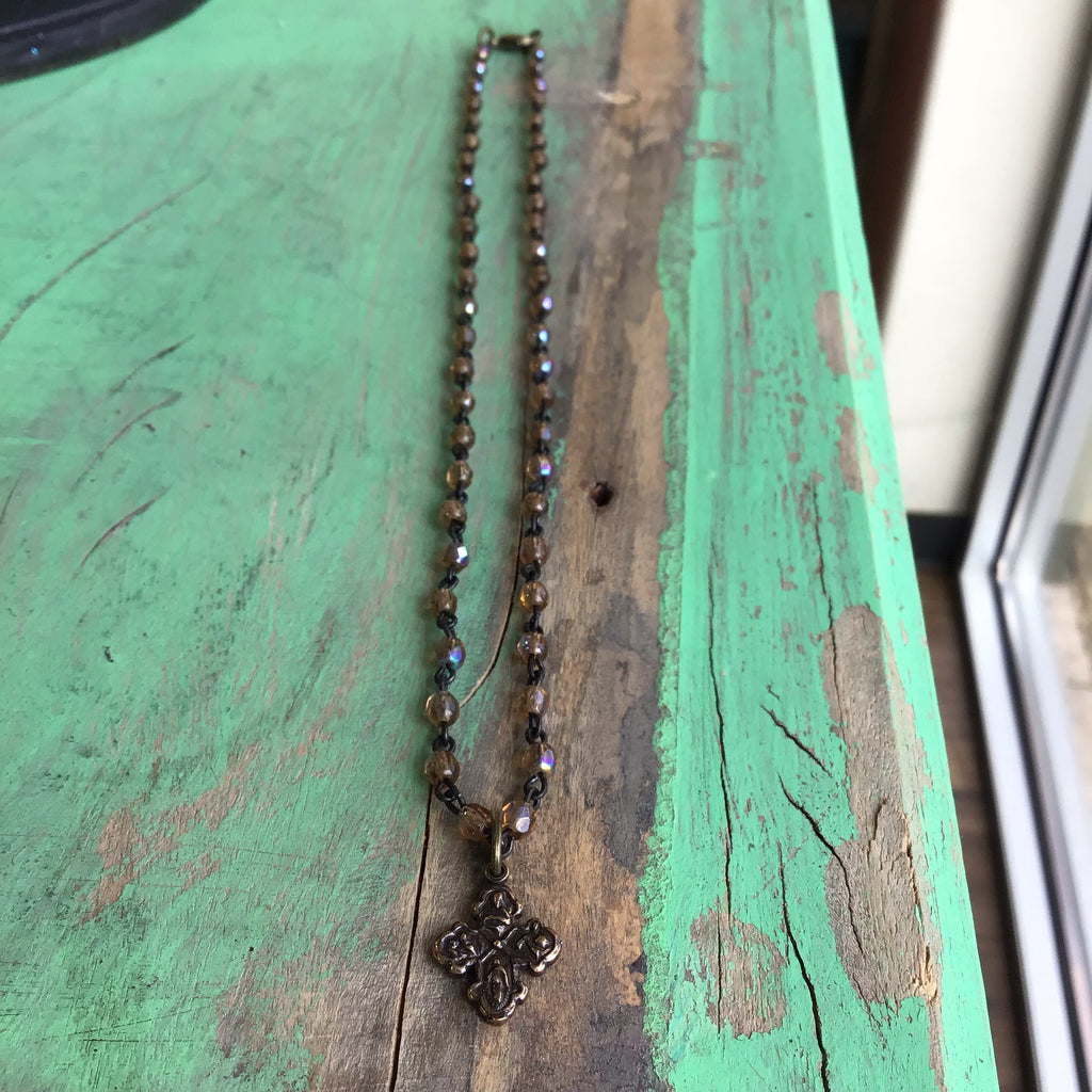 Czech Glass Faith Necklace