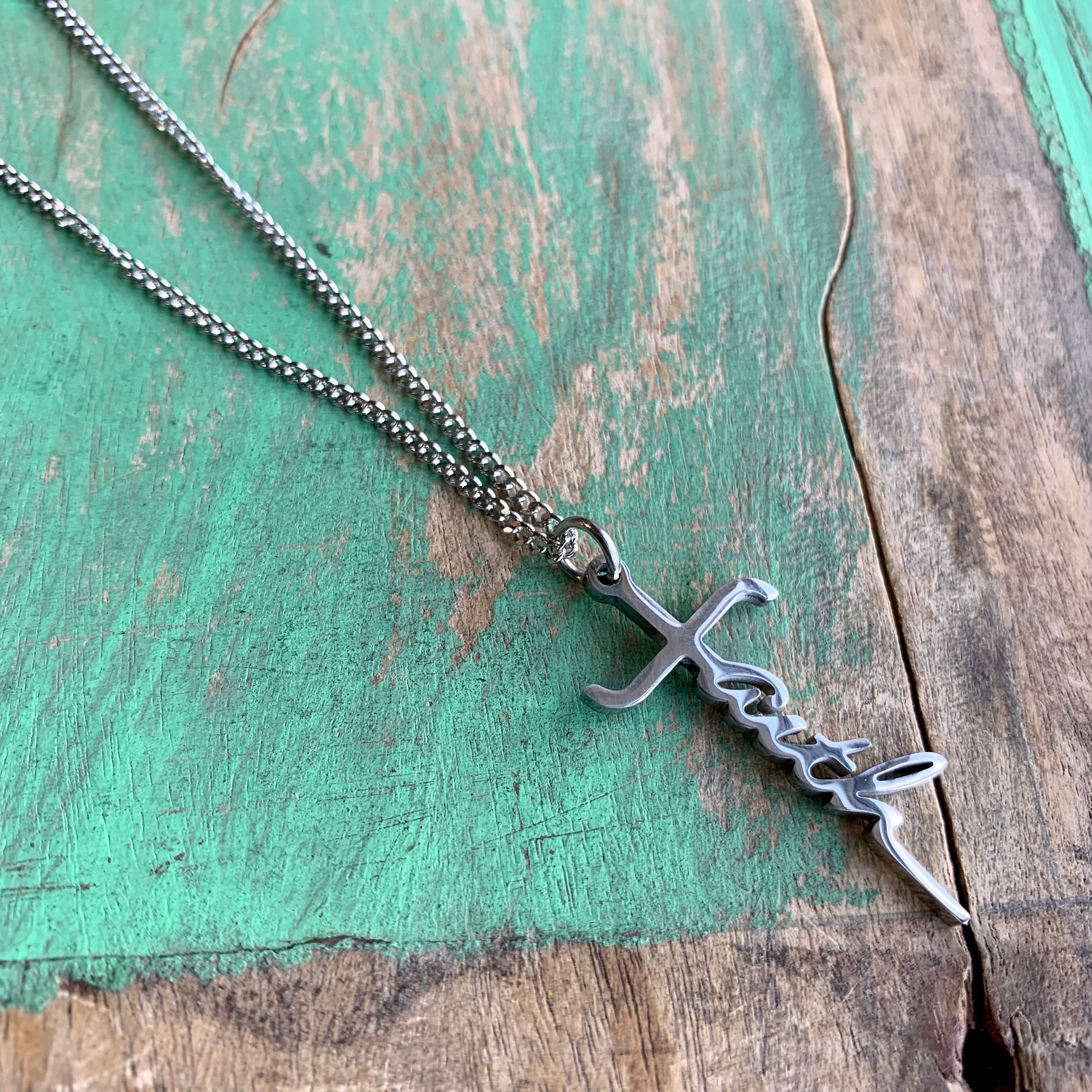 Faith Cross Necklace and Earrings