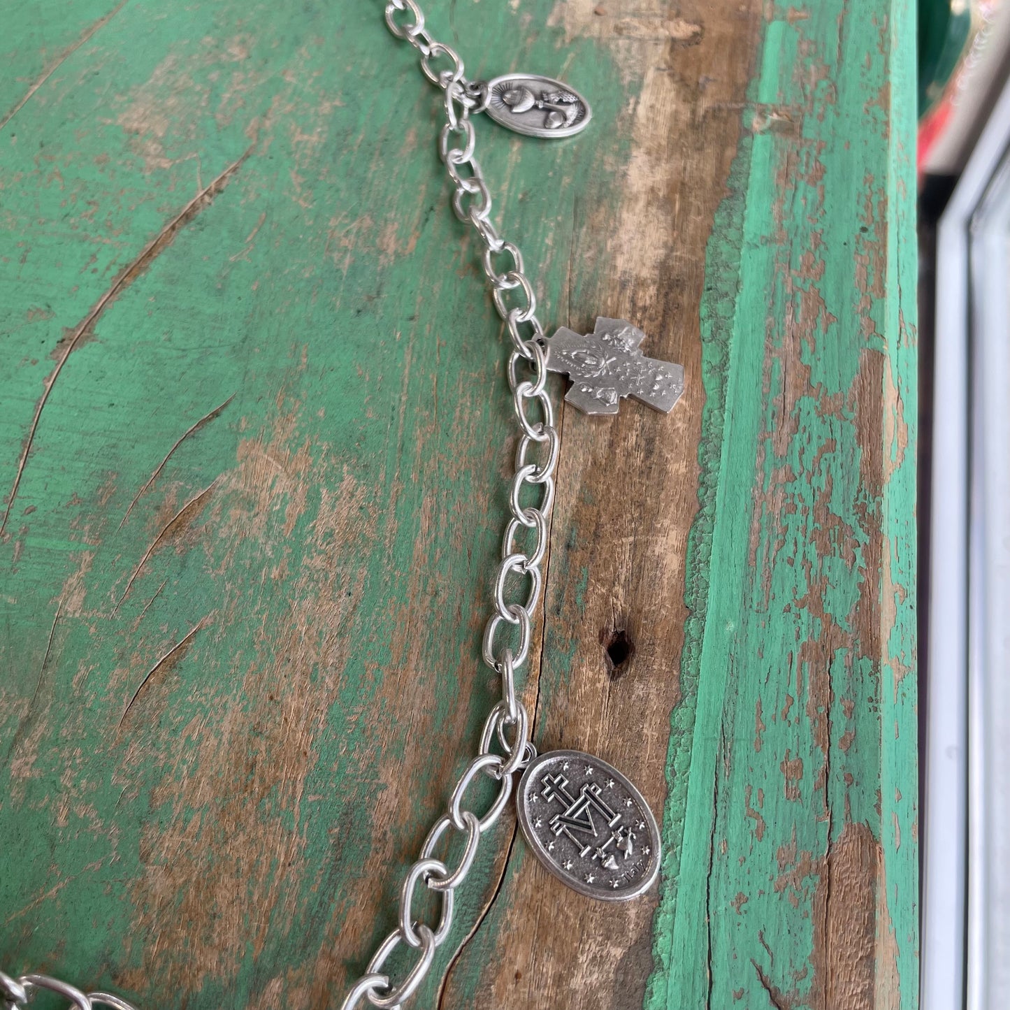 Long Saint Charm Necklace