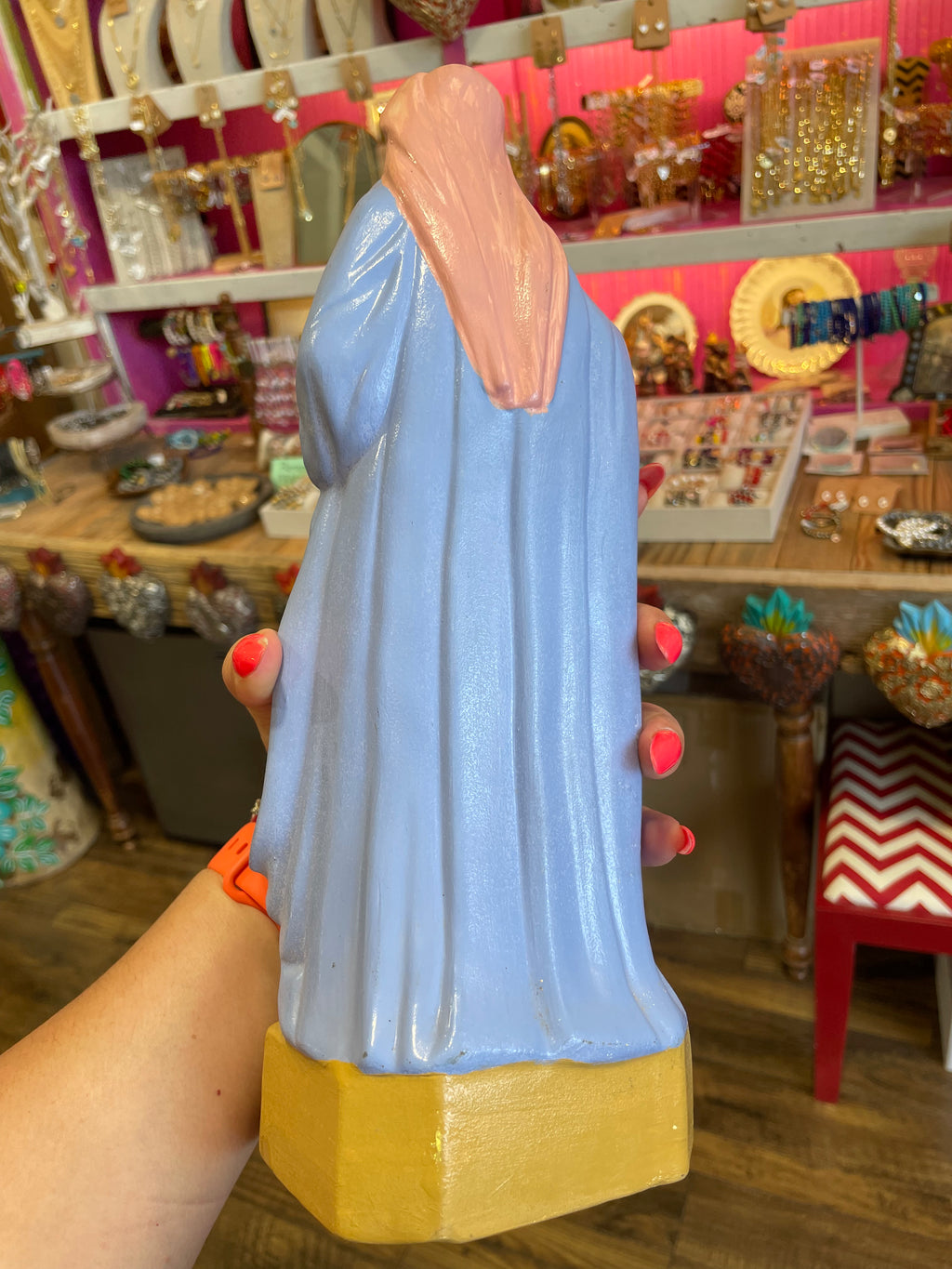 Ceramic Madonna and Child Statue