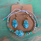 Ceramic Sacred Heart Adjustable Bracelet