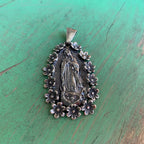 Floral OLG Sterling Silver Pendant