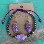 Ceramic Sacred Heart Adjustable Bracelet