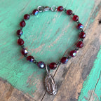 Madonna and Child Double Strand Necklace Set