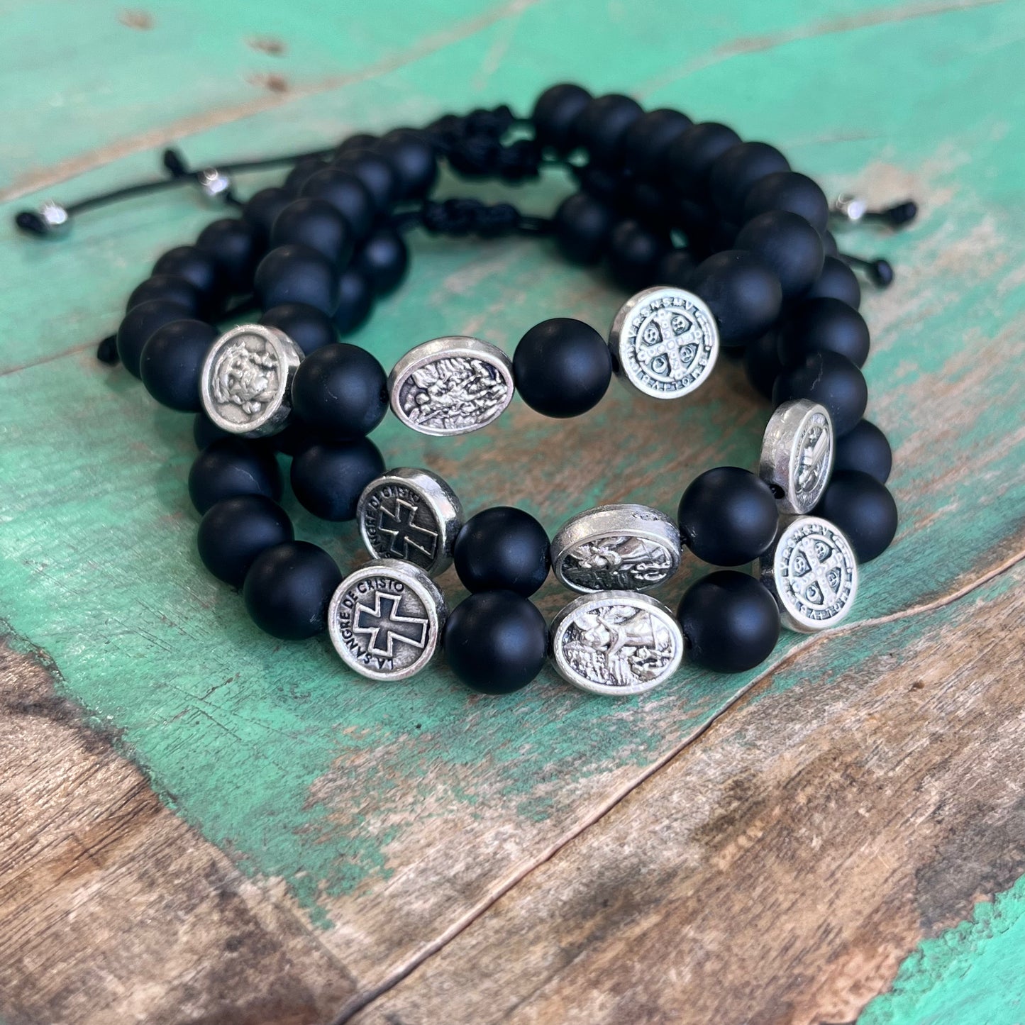 Agate Saints Bracelet