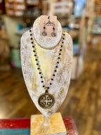 Brass Jerusalem Cross Necklace