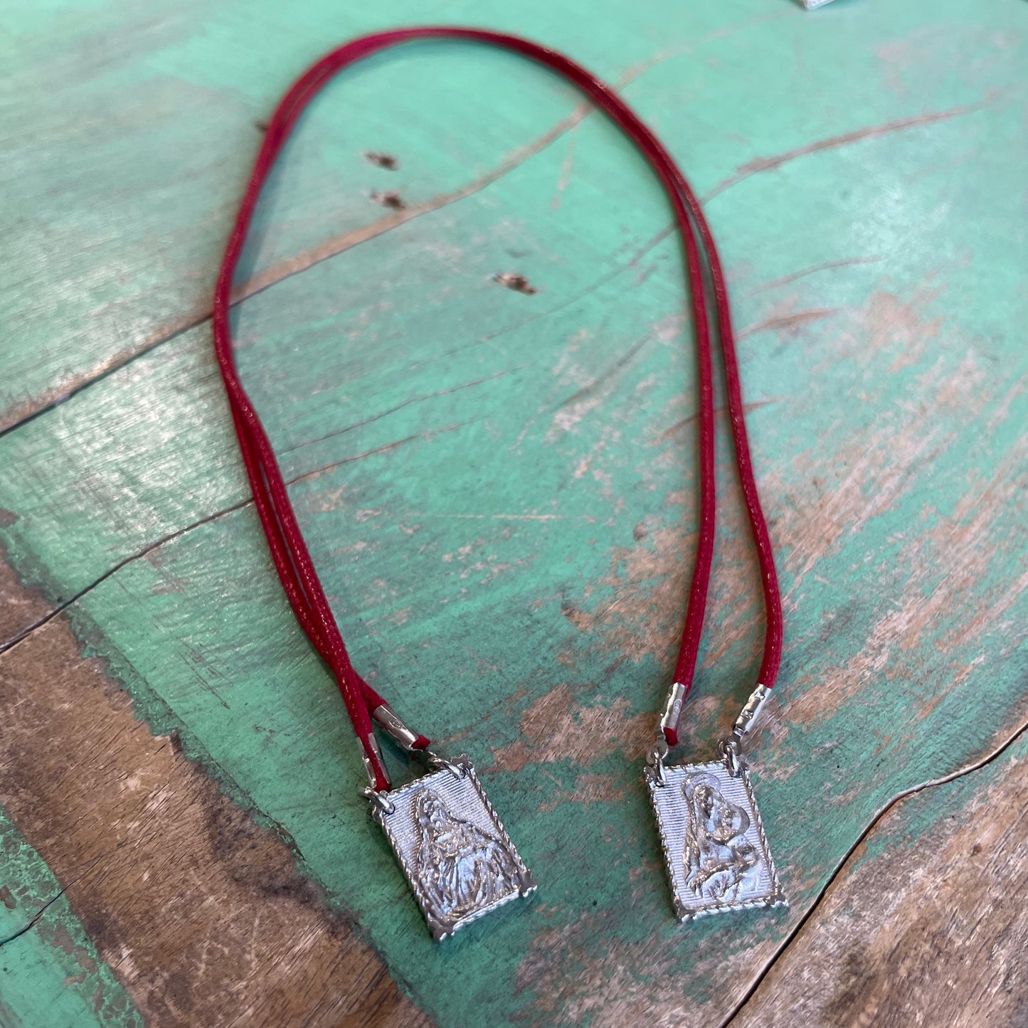 Sterling Silver Cord Scapular