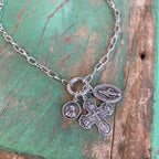 3 Religious Medal Necklace