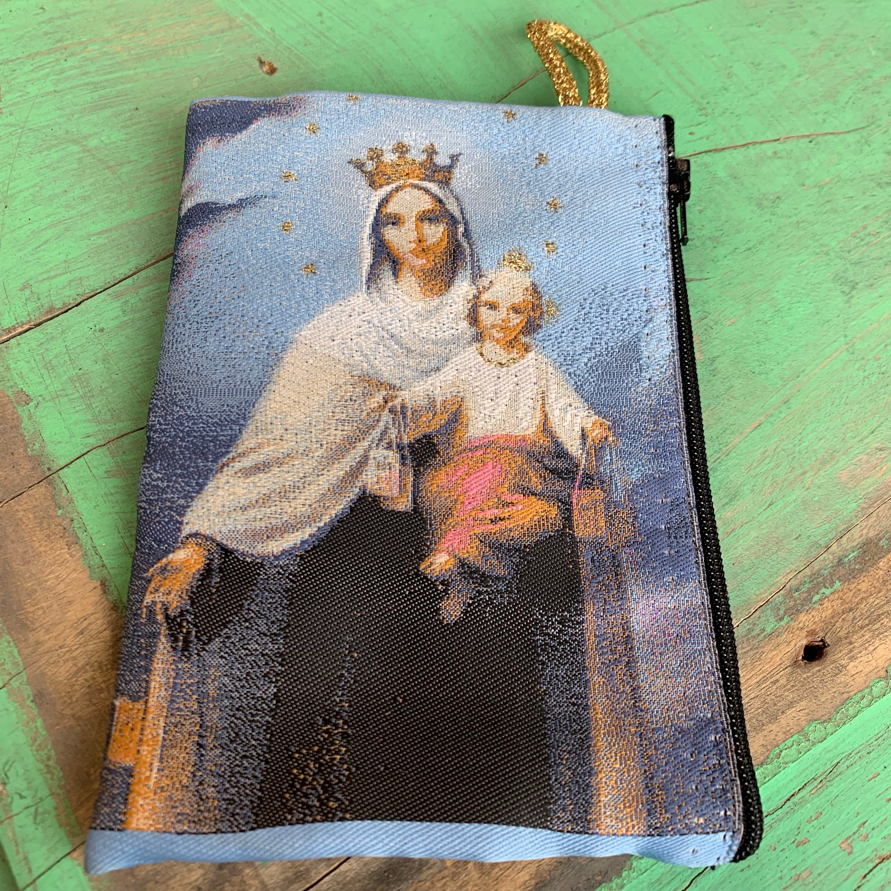 Large Rosary Pouches of Madonna and Child