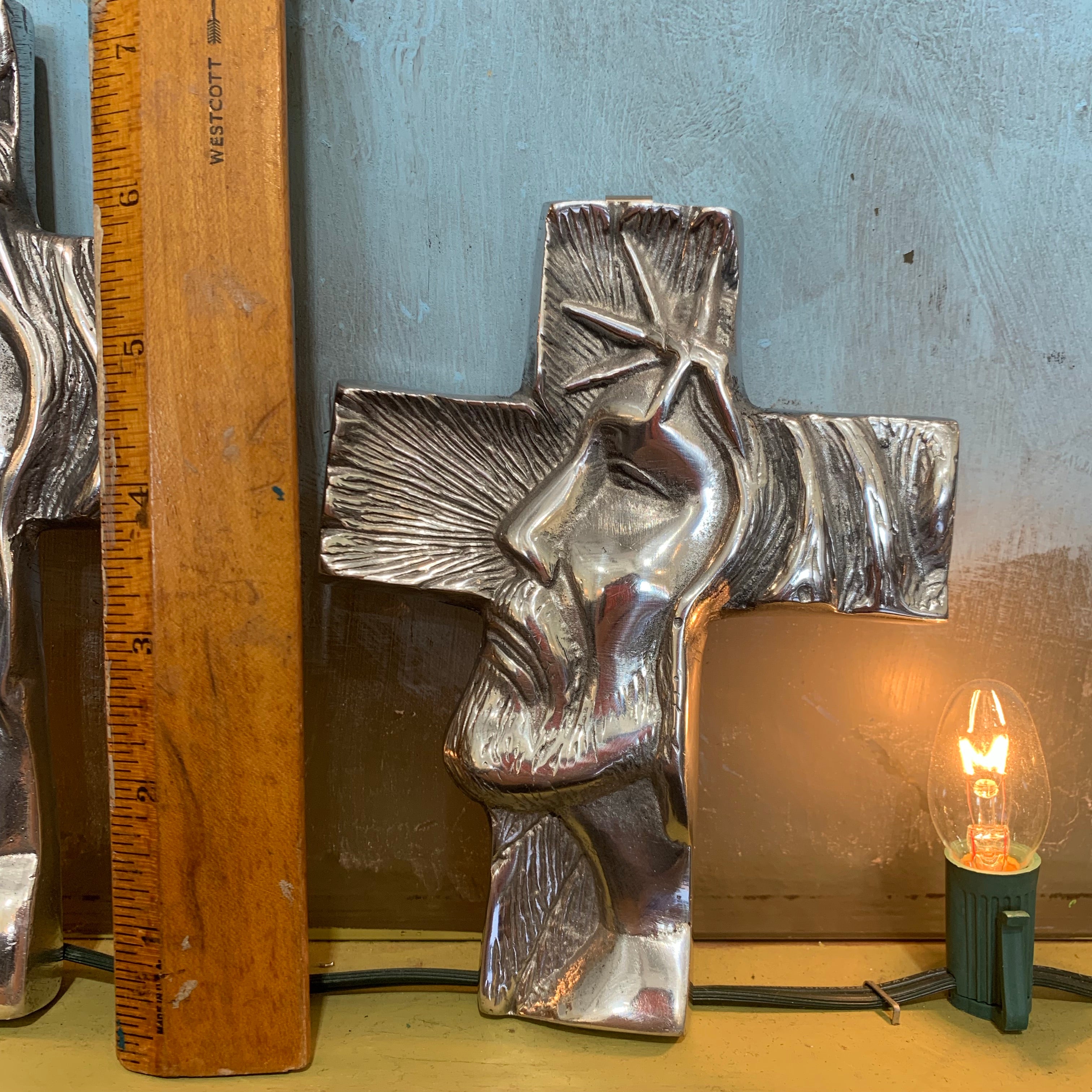 The Face of Jesus Pewter Cross