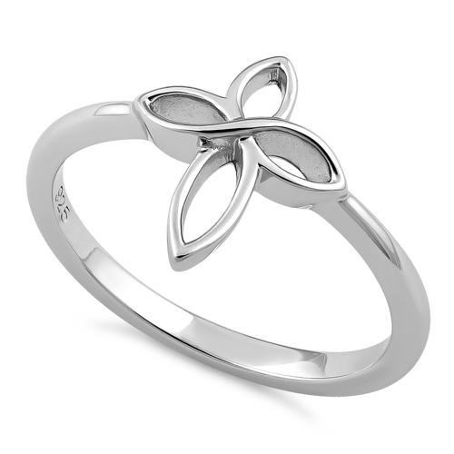Sterling Silver Infinity Cross Ring