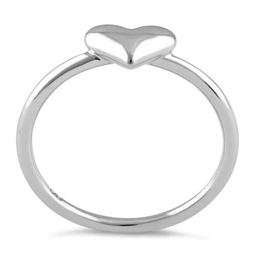 Sterling Silver Puffy Heart Ring